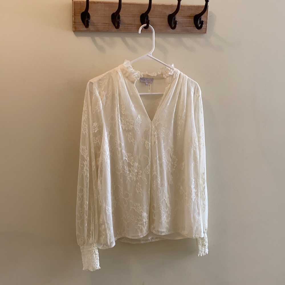 Creme Lace Blouse